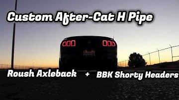 Mustang 3.7 V6 Lethal H Pipe w/BBK Shorties & Roush Axleback (Exhaust Video)