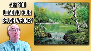 Ultimate Bob Ross Painting Hack - Are You Loading Your Brush Wrong? Find Out Now!