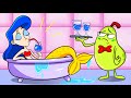 Crazy Mermaid in Our House || Awkward Mermaid Situations by Pear Couple