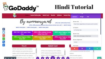 Rojgarbaba.com How to Manage Godaddy Website Tutorial in Hindi | arunmaurya.net