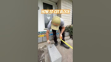 How to cut Block #diy #construction #protips #cutting #block #howto #stepbystep #bluecollar #viral