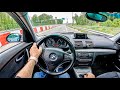 2008 BMW 1 [2.0 118D 143 HP] | POV Test Drive #1243 Joe Black