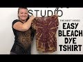 DIY Bleach DYE Shirt | Custom T-shirt How To | Making Custom Shirts | Up-cycle t-shirt | Tutorial