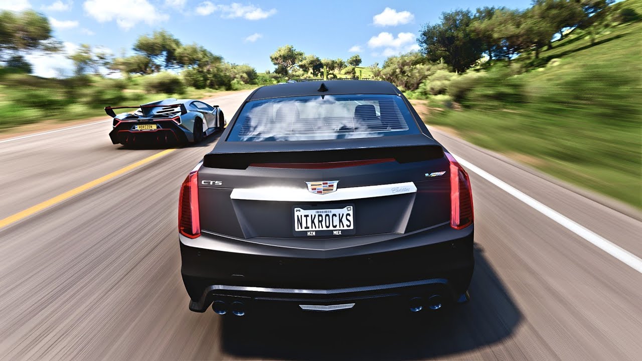 I Tried Winning the MARATHON RACE with a CADILLAC CTS-V… It Got CRAZY 😅
