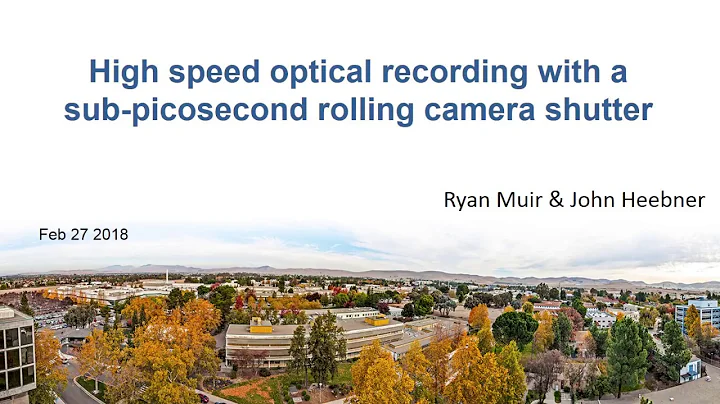 High speed optical recording by Ryan Muir and John...
