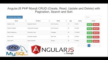 AngularJS PHP Mysqli CRUD (Create, Read, Update and Delete) with Pagination, Search and Sort