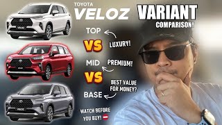 Toyota Veloz V vs. G vs. E | Which Variant is THE BEST for you?