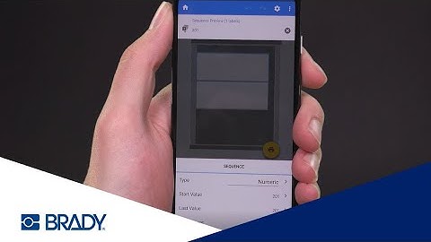 Brady -  Sequence feature on the M211 Label Printer