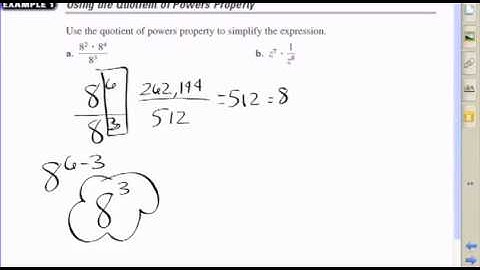 8.3 Using the Quotient of Powers Property