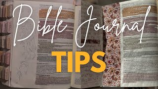 BIBLE JOURNAL TIPS | COVERING UP MY MISTAKES | QUICK FLIP THROUGH
