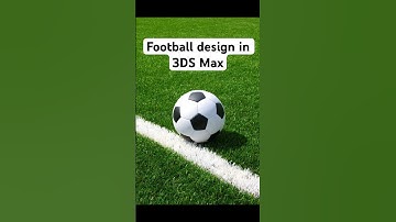 ✅Football design in 3ds Max #shorts #viral #football
