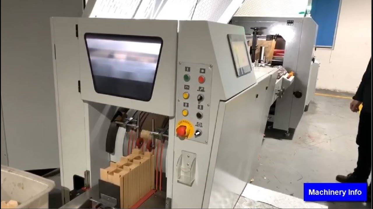 V Sharp Bottom Paper Bag Making Machine with Clear Window - V Sharp Bottom Paper Bag Making Machine
