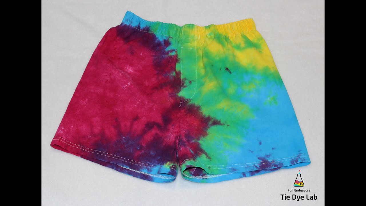 Making Tie Dye Rainbow Boxer Style 