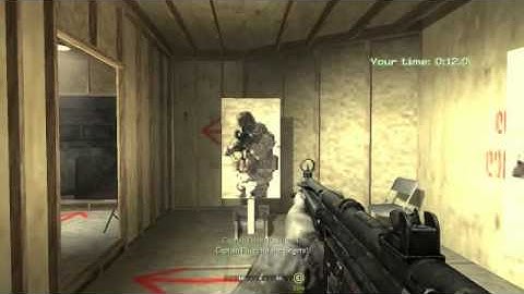 CoD4 Modern Warfare Training Course 14.7 seconds
