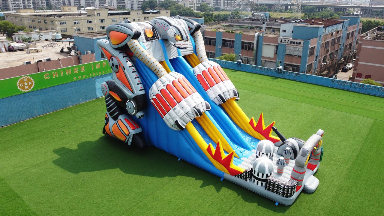Commercial giant inflatable slide Air Bots inflatable playground from