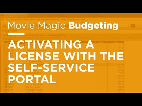 Legacy Movie Magic Budgeting - Activating a License with the Self-Service Portal
