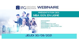 Présentation des MBA 100% Online