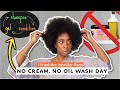 I TRIED THE NO CREAM, NO OIL WASH & GO | Jennifer Rose 3 step technique