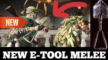 New "E-Tool" Shovel Spade Melee Weapon Unlockable & in the 