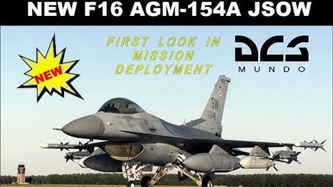 DCS World: NEW AGM-154A JSOW HOW TO USE WITH THE F16 VIPER