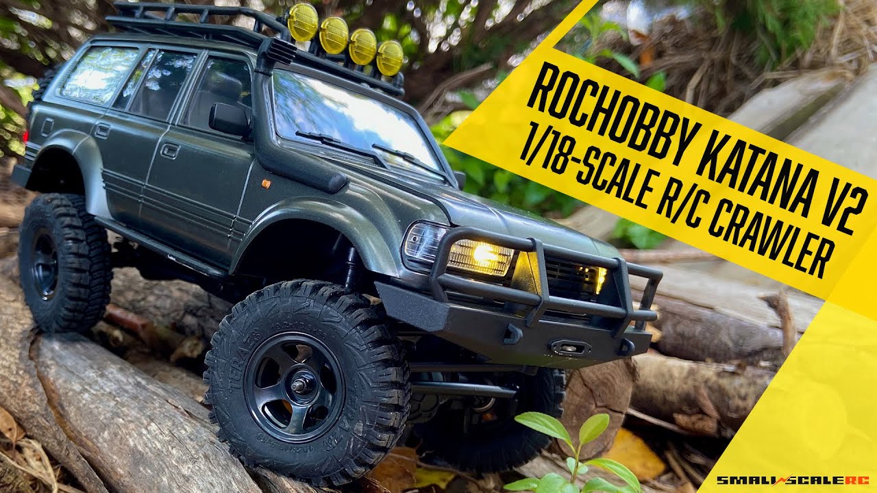 ROCHobby Katana V2 1/18 R/C Crawler - Outdoor Test Drive - YouTube