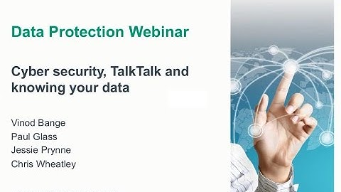 Cyber security, TalkTalk and knowing your data