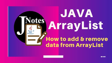 Intro | How to add and remove data from ArrayList in Java