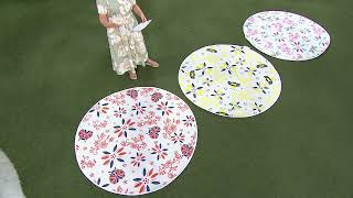 Temp-tations Outdoor Centertaining 5 Round Outdoor Rug on QVC