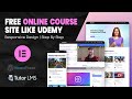 How to create online course lms educational website 2024 using wordpress elementor  tutor lms