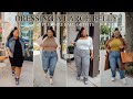 8 plus size fall outfits for a large belly  how to dress your apple shape  from head to curve