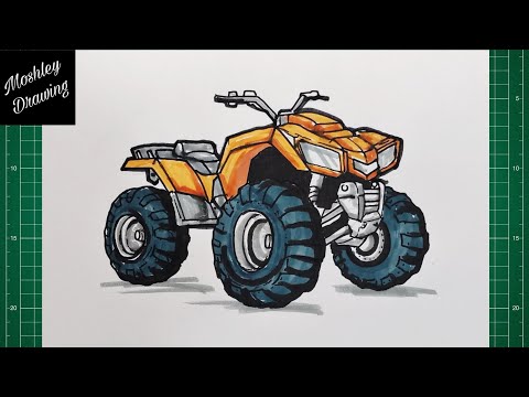 How to Draw a Quad Bike