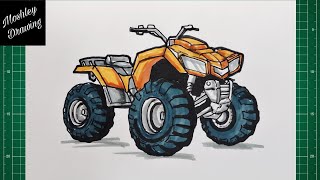 How to Draw a Quad Bike