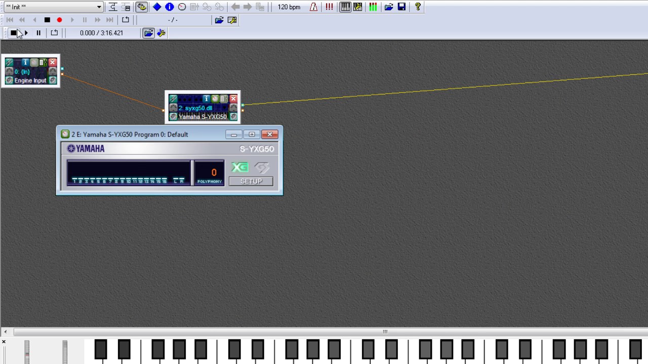 Vst Host Yamaha S Yxg50 Midi Test Youtube