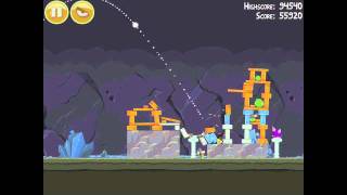 Angry Birds 17-5 Mine & Dine 3 Star Walkthrough