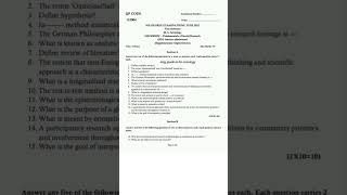 MA Sociology /Fundamentals of social research pyq