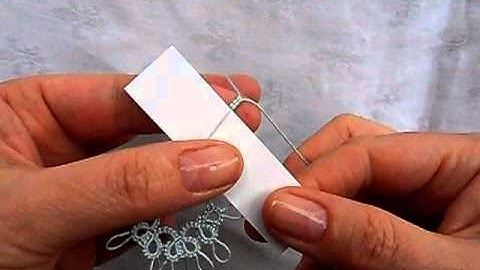 Tatting - How to Use a Picot Gauge