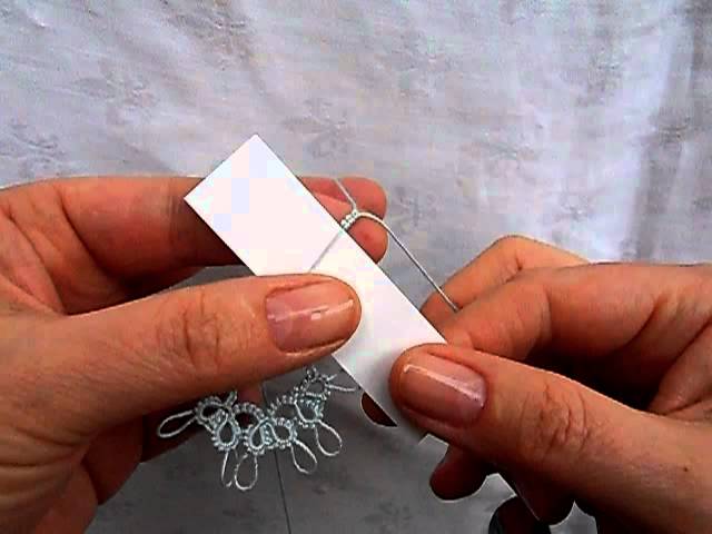 Shuttle Tatting Tips: How to Make Ribbon Guide Picots 