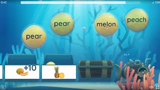 FRUIT - Vocabulary Game "Balloon pop" (Practice) | Set A, B, C 15 words screenshot 5