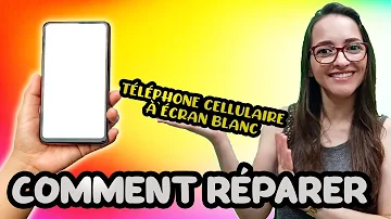 Pourquoi lécran de mon téléphone reste blanc ?