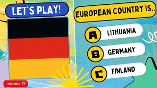 Guess The European Country By The Flag Quiz! How many can you Identify? Lets Play! #guessthecountry