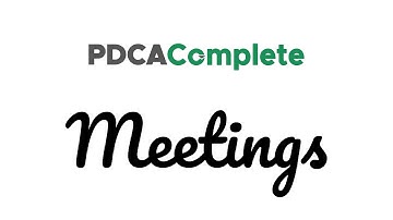 PDCA Complete - Meetings module