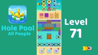 Hole Pool All People Level 71 Walkthrough 🎯 | Color Match Puzzle Gameplay | Mini Boss