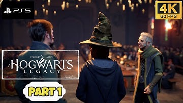 HOGWARTS LEGACY PS5 Walkthrough Part 1 - THE SORTING CEREMONY