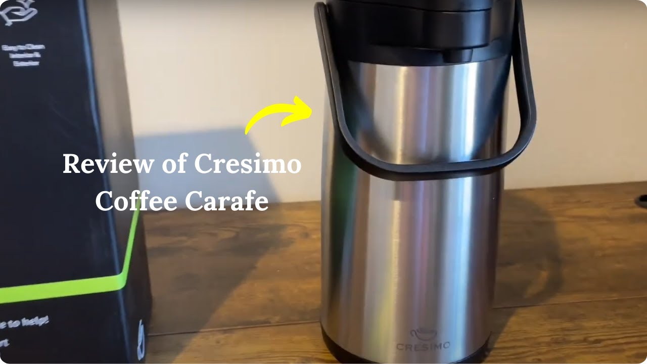 Review of Cresimo Coffee Carafe with Pump - 102oz / 3L Airpot