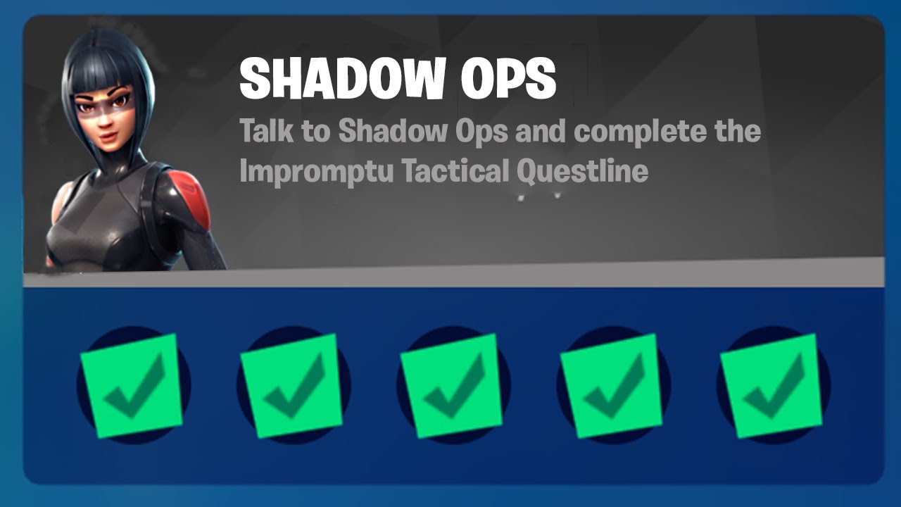 How to Complete All Shadow Ops Character Punchcard Quest in Fortnite Chapter 2 Season 8