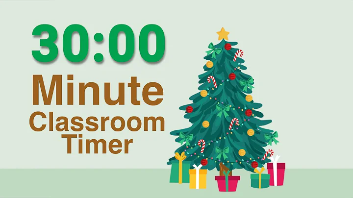 Festive Christmas Tree 🎄30 Minute Timer with Music for Classroom 🎁