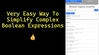 [4] Very easy way to simplify any logic expression online