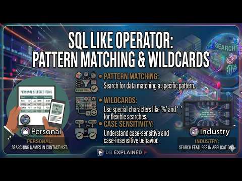 SQL LIKE Operator Explained | Pattern Matching with Wildcards | SQL Tutorial for Beginners