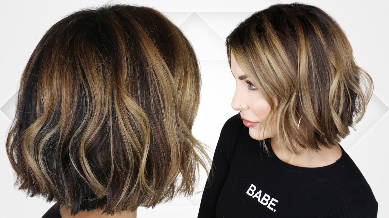 50 Short Hairstyles That Looks so Sassy : Brown Copper Blunt Bob