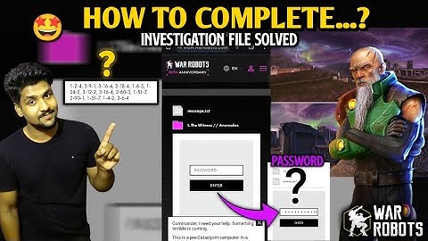War Robots Chasing Anomalies | robots new event chasing anomalies | chasing anomalies task | 🇮🇳
